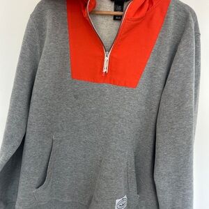 Poler Orange Half-Zip Hoodie size M Men’s